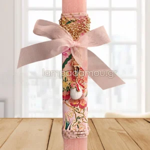 Λαμπάδα με κόσμημα αυγό gold plated 24k