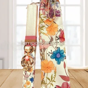 Λαμπάδα με μπρελόκ λουλούδι gold plated 24κ