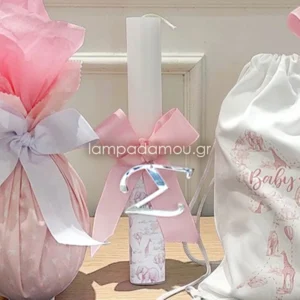 ΛΑΜΠΑΔΑ BABY PINK TOILE