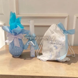 ΣΕΤ ΤΣΑΝΤΑΚΙ ΠΛΑΤΗΣ BABY TOILE BLUE